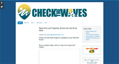 Desktop Screenshot of checkthewaves.com