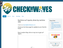 Tablet Screenshot of checkthewaves.com